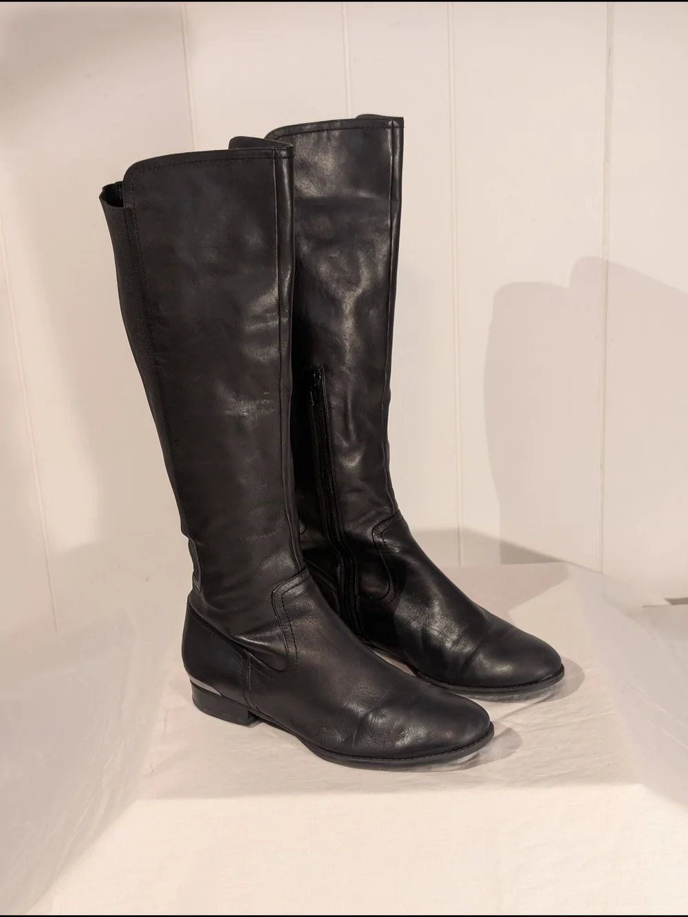 Alfani Black Leather Over-the-Knee Riding Boots